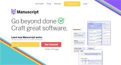 Desktop Screenshot of manuscript.com